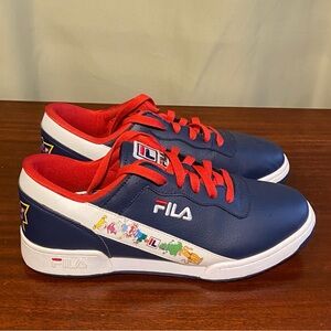 Fila Original Limited  Edition 90s RUGRATS  Nickelodeon Blue Leather Shoe 10.5